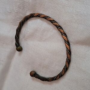 Vintage Copper Twist Cuff Bracelet